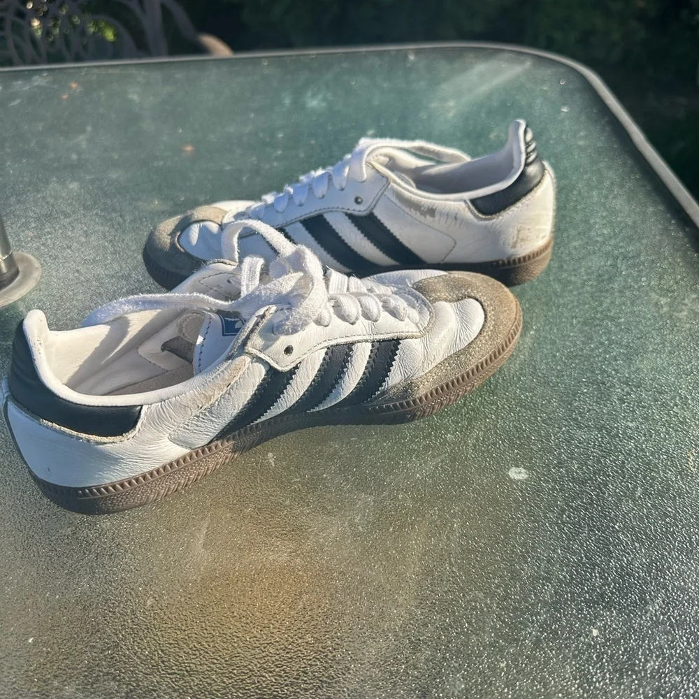 ADIDAS SAMBA OG Low White/Black Gum Unisex Size-4